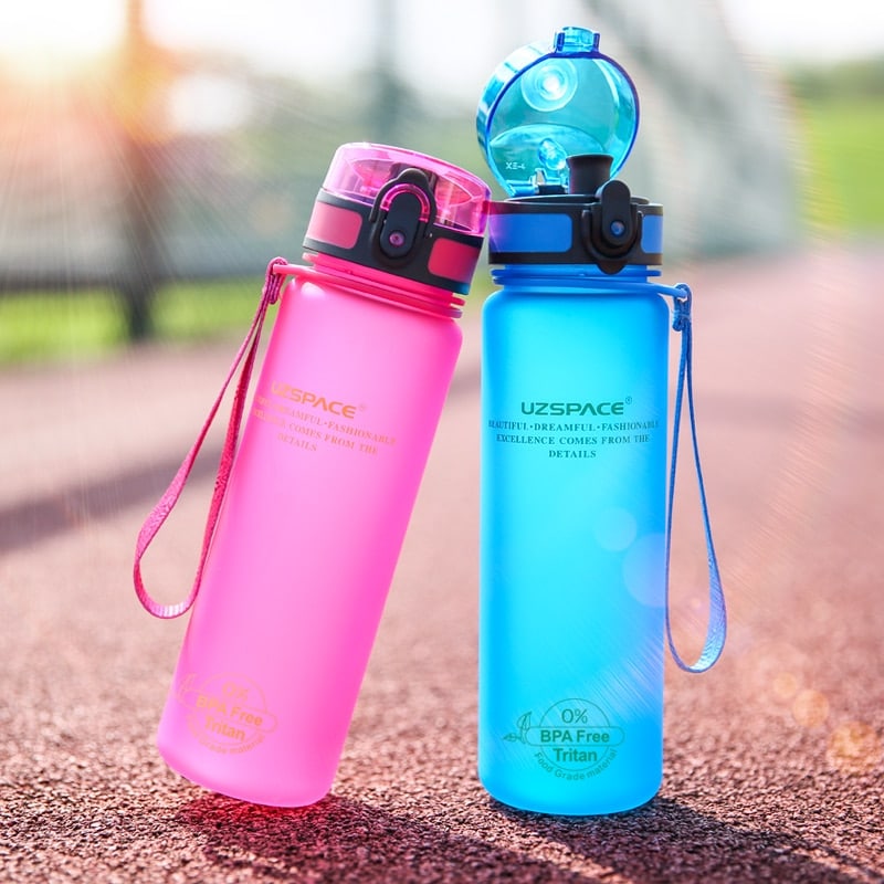 Sport Water Bottles Shaker Leakproof Camping Hiking Drink Bottle - Image 2