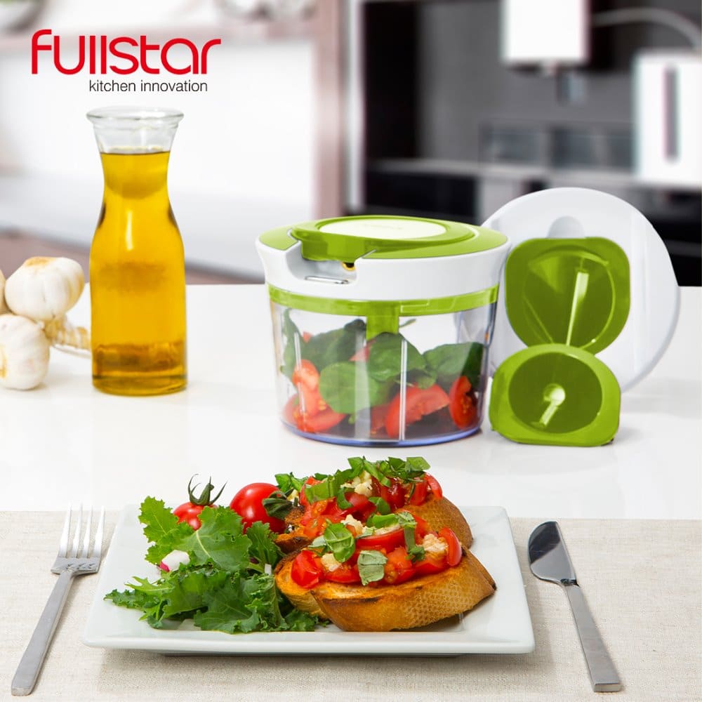 Quick Pull String Food Chopper Spiral Slicer Powerful Manual Hand Held Chooper/Mixer/Blender - Image 4