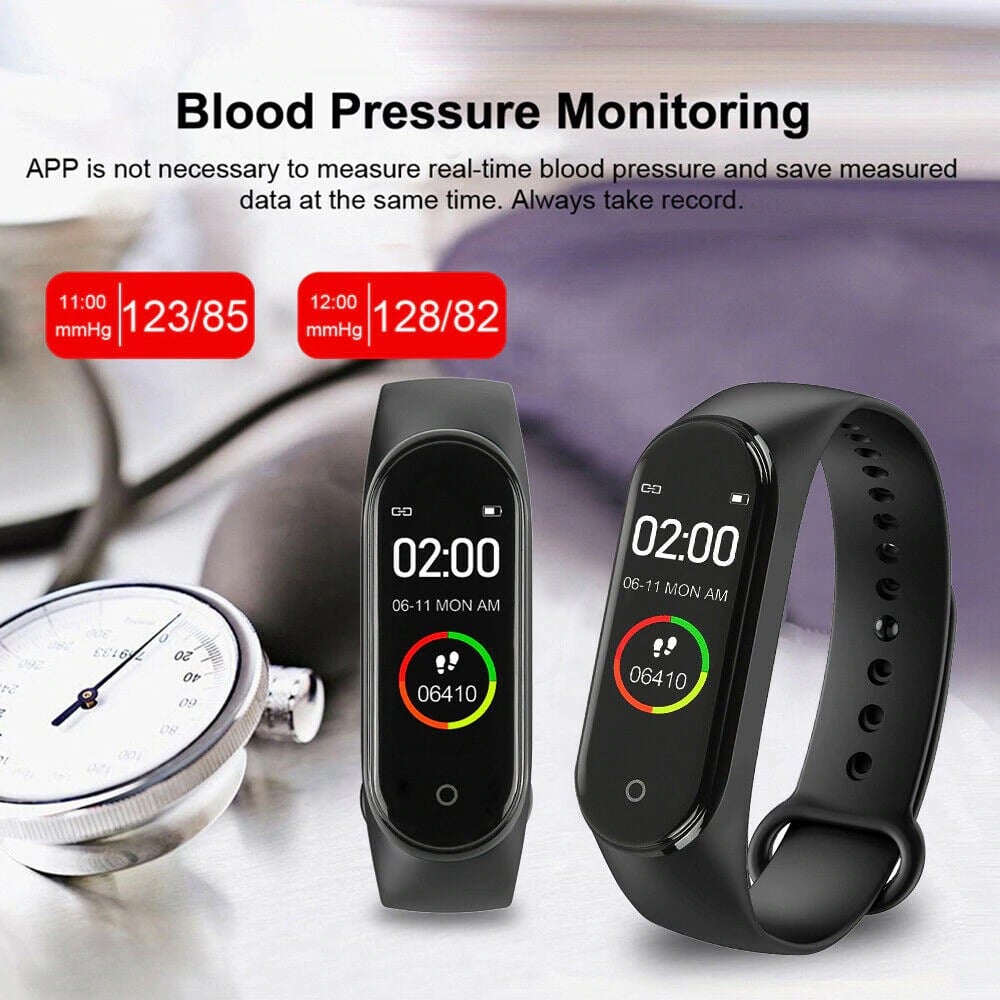 Smart M4 Wristbands Heart Rate Monitor Fitness for Android IOS - Image 4