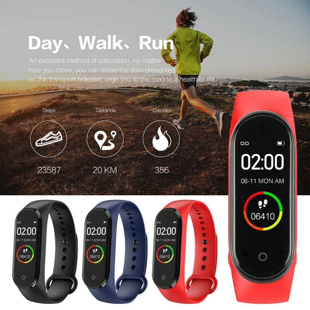 Smart M4 Wristbands Heart Rate Monitor Fitness for Android IOS - Image 5