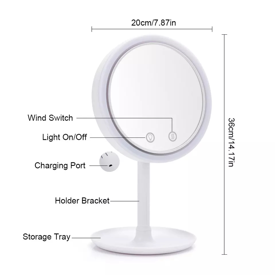 MIRROR WITH FAN AND LIGHT BUILT IN - Image 4