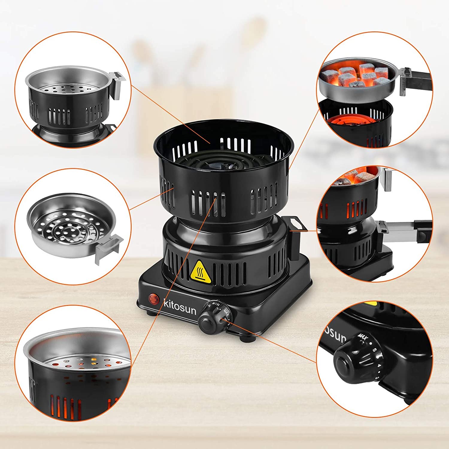 Multipurpose Electric Charcoal Burner