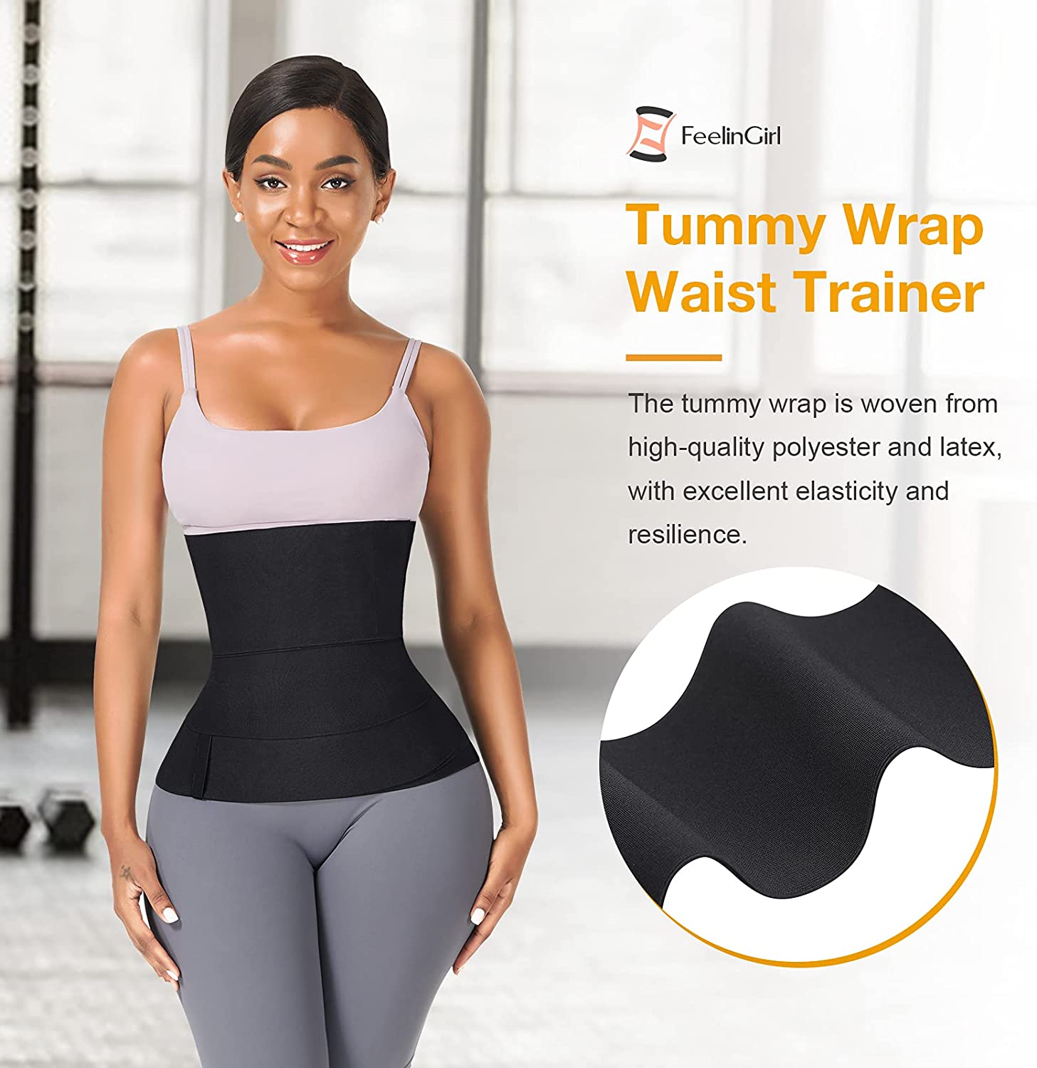 Waist Trainer for Women and Men Bandage Wrap - Image 3