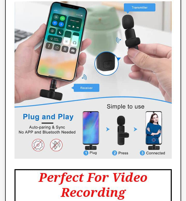 WIRELESS MICROPHONE + PHONE HOLDER - Image 2