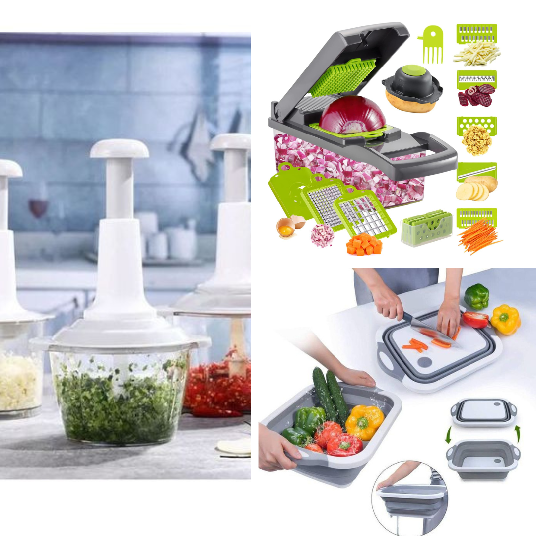 3 IN 1 VEGETABLE CHOPPER COMBO